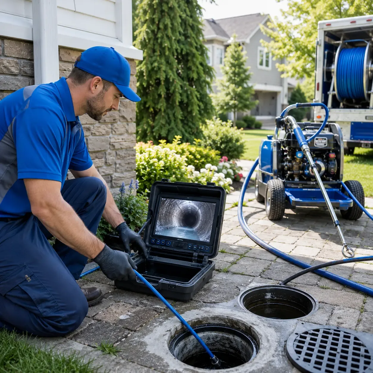 Outdoor drain cleaning professionals serving Shirley Mills, ME